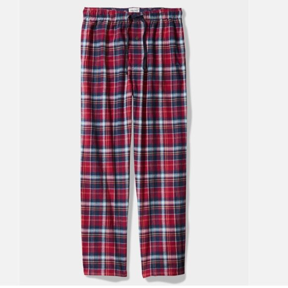 Tommy Bahama Flannel Plaid Pajama Pants $52 in Red Plaid - Picture 1 of 15